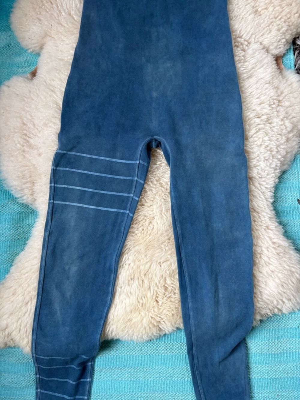 Purusha people organic indigo dye jumpsuit Medium vintage - Picture 5 of 9